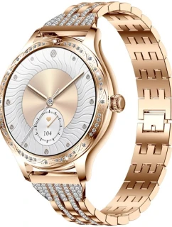 Dámske inteligentné hodinky VELTORI VT350-1 s náramkom z ružového zlata