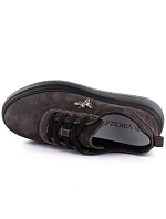 Vinceza 41523 dámske hnedé kožené topánky na platforme