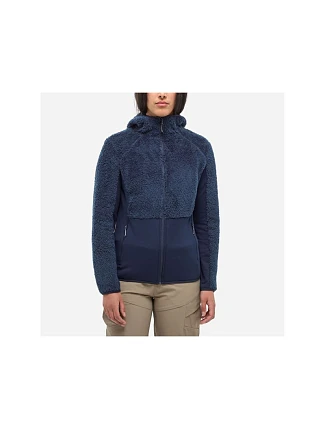 Mikina s kapucňou Polar MILLET W CHAMONIX HIGHLOFT HOODIEW, modrá Mikina s kapucňou Polar MILLET W CHAMONIX HIGHLOFT HOODIEW, modrá