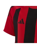 Adidas Striped 24 Detské tričko červeno-čierne IW2131