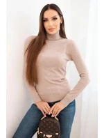 Dámsky viskózový sveter s rolákom a dlhými rukávmi fango