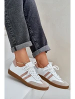 Zazoo N1068 Dámske kožené nízke tenisky Beige