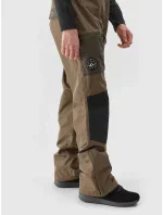 Pánske snowboardové nohavice s trakmi 4FAW23TFTRM346-81S hnedé - 4F Pánske snowboardové nohavice s trakmi 4FAW23TFTRM346-81S hnedé - 4F