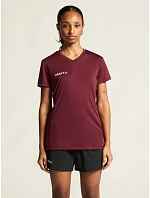 Craft Teamwear Squad Go Jersey Solid W Dámske športové tričko s výstrihom do V 82.5566 biele Craft Teamwear Squad Go Jersey Solid W Dámske športové tričko s výstrihom do V 82.5566 biele