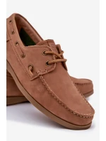 Skórzane Mokasyny Męskie Big Star RR174162 Camel