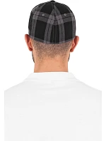 Flexfit 6197 6-panelová čiapka s výložkom „Tartan Plaid“ 55.6197 čierna/červená