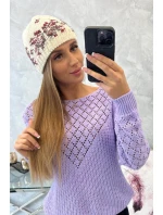 Dámska čiapka Florence K350 ecru+bordeaux
