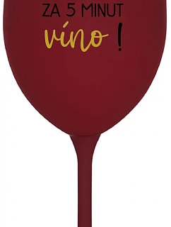 Koľko hodín? 5 minút na víno! - burgundský pohár na víno 350 ml