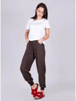 Dámske nohavice USD-0015K-7300 khaki - Yoclub