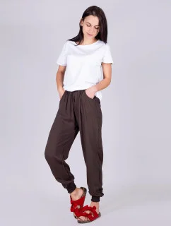 Dámske nohavice USD-0015K-7300 khaki - Yoclub