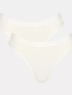 Dámske nohavičky GO Casual High leg 2P - WHITE - SLOGGI WHITE - SLOGGI