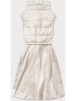 Svetlo béžová vesta s rozšírenou spodnou časťou (AG3-06)