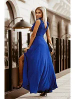 Dámske večerné šaty 231 modré - Bicotone