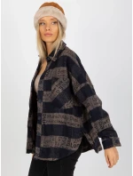 Košeľa DN KS 3990.95P tmavo modrá