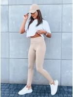 Dámske športové legíny SIMPLE LIFE camel FashionStreet UY1616