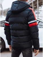 Pánska prešívaná zimná bunda tmavomodrá FashionStreet TX4566