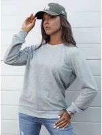 GLAMFLAIR dámska mikina svetlo šedá FashionStreet BY1315