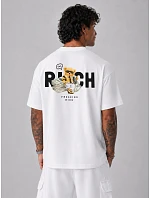 Pánske biele tričko s potlačou Freaking Rich FashionStreet NX4012R Pánske biele tričko s potlačou Freaking Rich FashionStreet NX4012R