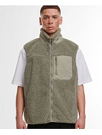 Build your Brand BY 407 Unisexová fleecová vesta „Bonded Sherpa“ 56.0407 bledo olivová