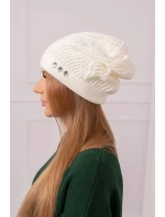 Dámska čiapka Maryna K407 ecru Dámska čiapka Maryna K407 ecru