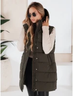 Dámska prešívaná vesta TOLIS zelená FashionStreet TY3299
