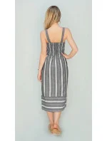 Šedé bavlnené šaty (345ART)