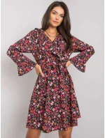 Šaty DHJ SK 13891A.71P čierno-červené