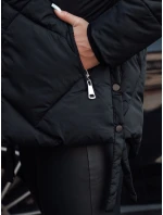 Dámska zimná bunda LESISI prešívaná s kapucňou čierna FashionStreet TY4716