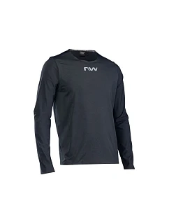 Cyklistická mikina NORTHWAVE Crew Pro Long Sleeve Jersey, čierna