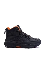 Męskie Buty Trekkingowe Ocieplane Cross Jeans KK1R4018C Czarne