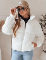 Dámska krátka zimná prešívaná bunda VIBEGIRL biela FashionStreet TY4947