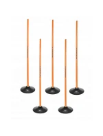 Slalomová prekážková dráha 160 cm tyče + základňa 1,5 kg oranžová 100866 Slalomová prekážková dráha 160 cm tyče + základňa 1,5 kg oranžová 100866