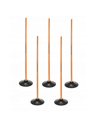 Slalomová prekážková dráha 160 cm tyče + základňa 1,5 kg oranžová 100866 Slalomová prekážková dráha 160 cm tyče + základňa 1,5 kg oranžová 100866
