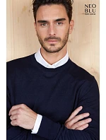 NEOBLU Stuart Men Pánsky sveter 24.4037 tmavomodrý