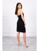 Šaty bez ramienok čierne