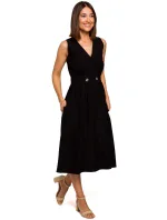 Dámske šaty S224 black - Stylove Dámske šaty S224 black - Stylove