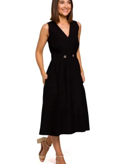 Dámske šaty S224 black - Stylove