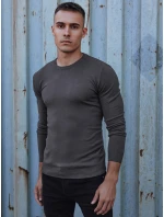 Pánsky klasický tmavosivý sveter FashionStreet WX2225