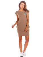Dámske šaty M209 Tmavo béžová - Infinite You