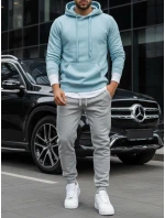 Pánska mikina s kapucňou modrá FashionStreet BX5107 Pánska mikina s kapucňou modrá FashionStreet BX5107