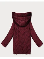 Dámska ľahká prešívaná bunda s kapucňou Goodlookin Dark Red (B8588-27) Dámska ľahká prešívaná bunda s kapucňou Goodlookin Dark Red (B8588-27)