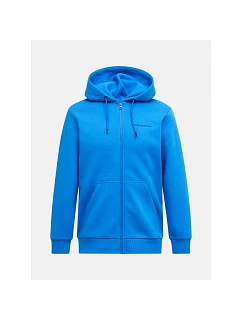 Pánska mikina PEAK PERFORMANCE M Original Small Logo Zip Hood, modrá farba