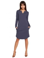 Dámske šaty B017 modré - BE