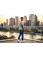 Russell Athletic 215M Tričko z hrubej bavlny „Authentic“ 10.215M convoy grey