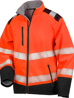 Result R 476X Bezpečnostná softshellová bunda 30.476X fluorescenčná oranžová/čierna