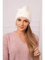 Dámska čiapka Ramona K383 ecru