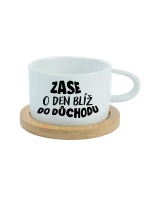MOHLA BYCH BÝT MILÁ, ALE NECHCE SE MI - bílý hrníček makronka 200 ml