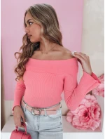 Dámska blúzka s odhalenými ramenami SHOWIT pink FashionStreet MY2429 Dámska blúzka s odhalenými ramenami SHOWIT pink FashionStreet MY2429