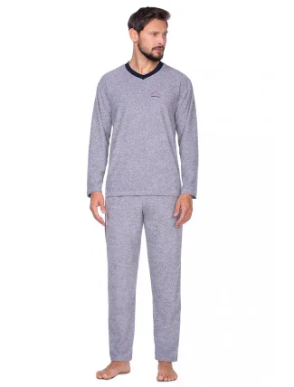 Regina 592 dlhé froté pyžamo 2XL-3XL pánske Regina 592 dlhé froté pyžamo 2XL-3XL pánske