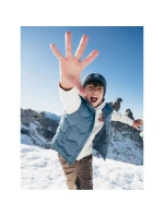 Chlapčenské páperové tričko bez rukávov so syntetickou výplňou 4F 4FJRAW25TVJAM325-32S